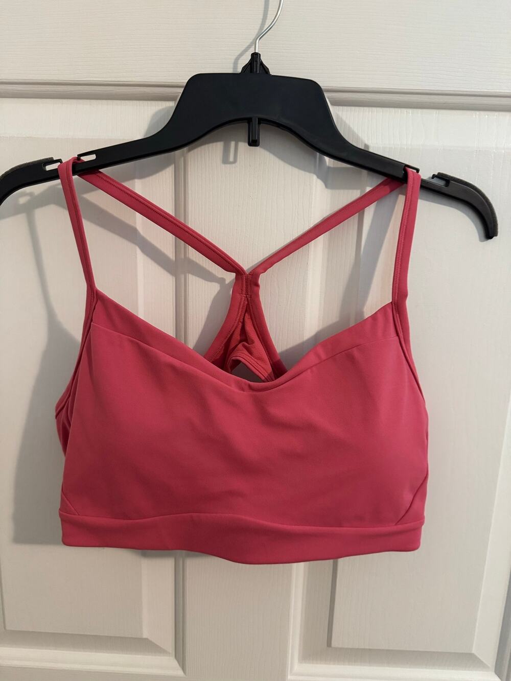 Athleta Solace Low Impact Sports Bra Yoga Barre Pilates Pink XL Like New